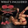 Master Series Crimson Captive Thigh Wrist Ankle Hog Tie Set - Image 2