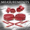 Master Series Crimson Captive Thigh Wrist Ankle Hog Tie Set - Image 3