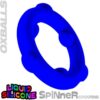 OxBalls Spinner Silicone Ring Blue - Image 3