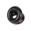 Dual Pleasure Ring Black - Figure-8 TPE Cock Ring - Image 2