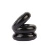 Stacked Dual Pleasure Ring Black