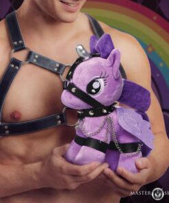 Alternative view of Master Series Raven Plum Bondage Pony Plush