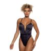 Playboy Lingerie Blackout Bunny Romper Black - Image 8
