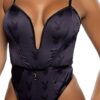 Playboy Lingerie Blackout Bunny Romper Black - Image 9