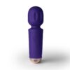 Rechargeable 16 Mode Silicone Mini Wand Violet Dream