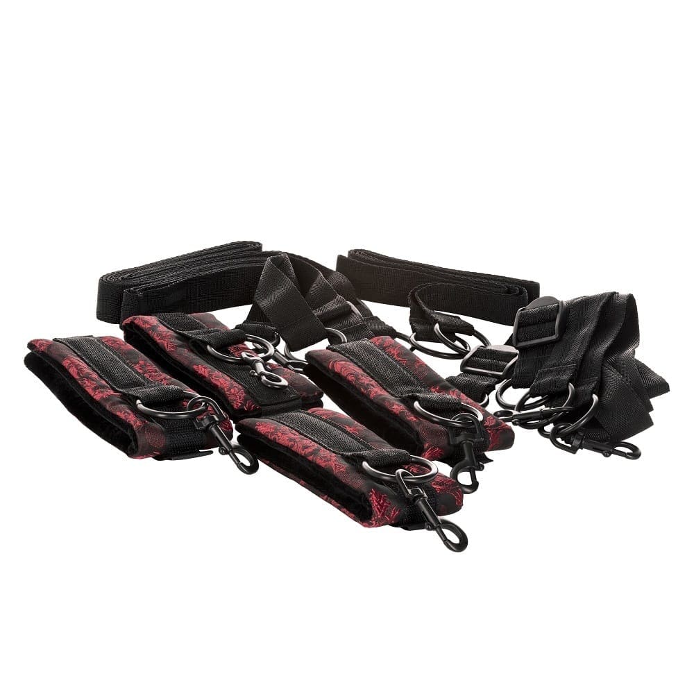 CalExotics Scandal Bed Restraints - Red - Image 4