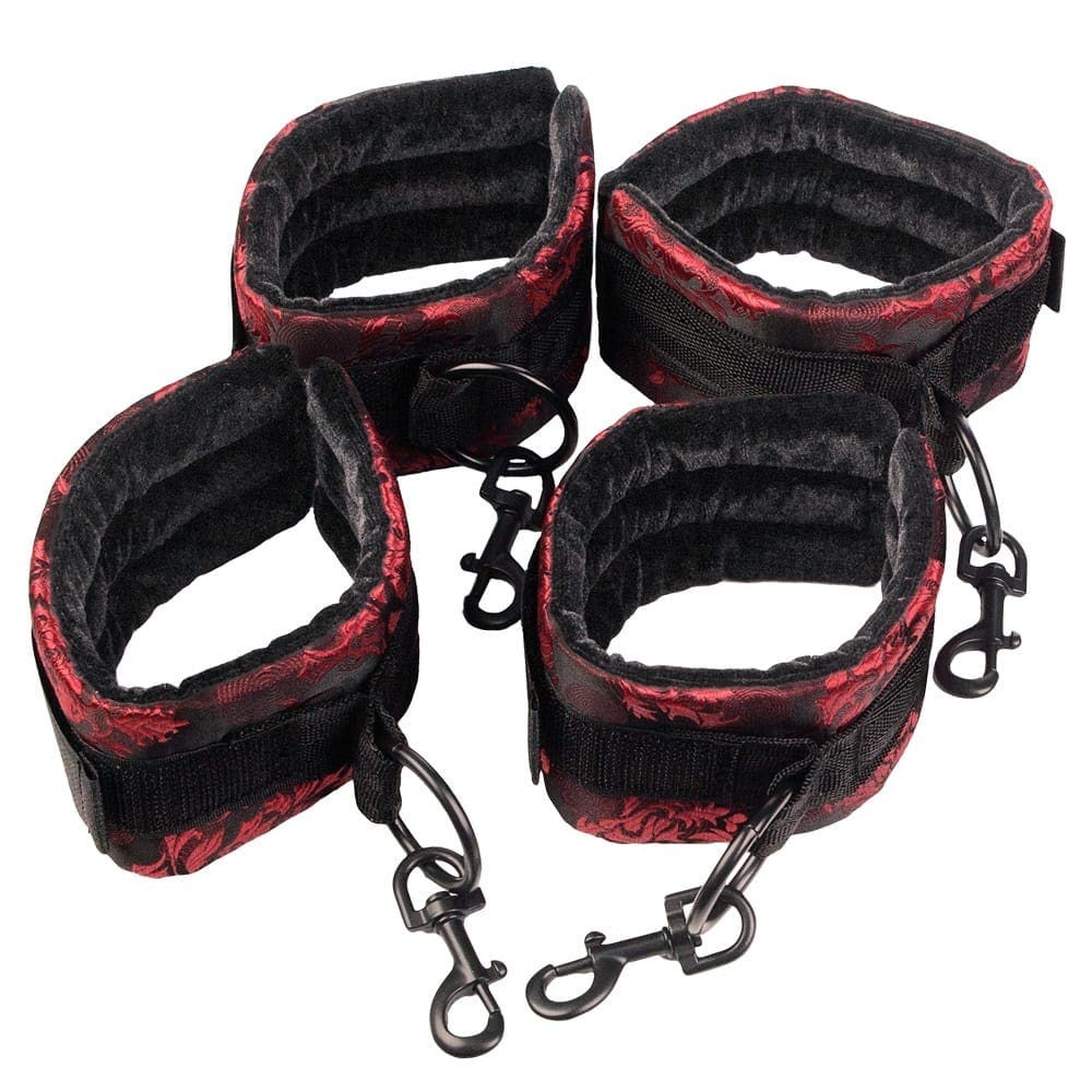 CalExotics Scandal Bed Restraints - Red - Image 5