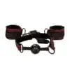 CalExotics Scandal Breathable Ball Gag With Cuffs Red - Image 4